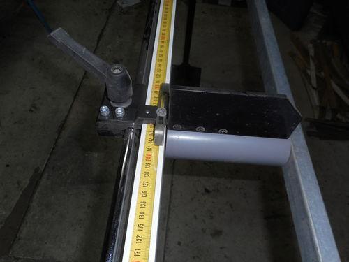 Рольганг с упором и линейкой для ленточнопильного станка