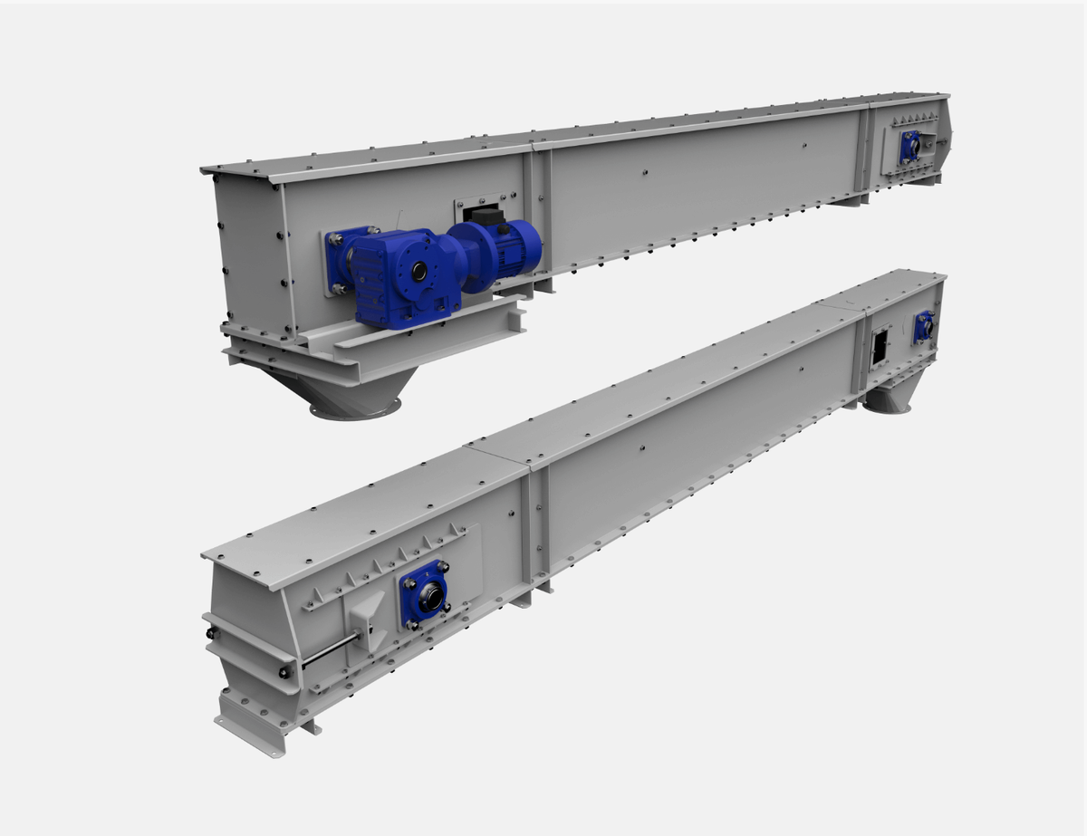 Скребковый конвейер винтовой