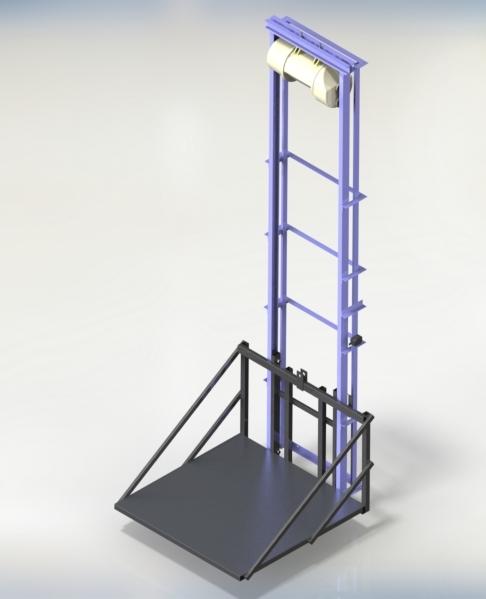 Грузовой подъемник консольный ПГ